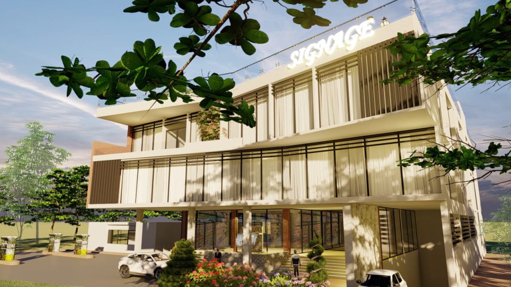 Modern commercial resort building design in Potenga Sea Beach, Chittagong, by Brothers Engineering BD