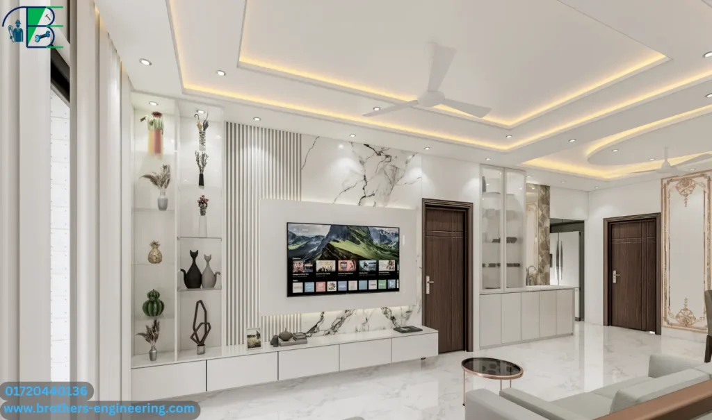 Dinning Drawing Interior Design Of Brothers Engineering Bd