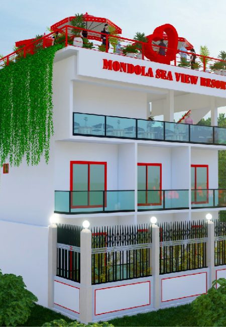 Modern residential structural design of a multi-story house with a rooftop garden by Nexora Structure Ltd.